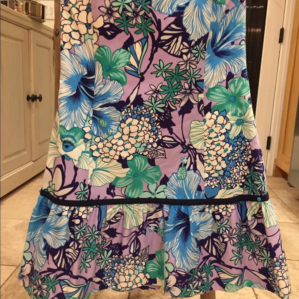 Old TIBI! Strapless dress w boning and tropical tiki - Picture 5 of 6